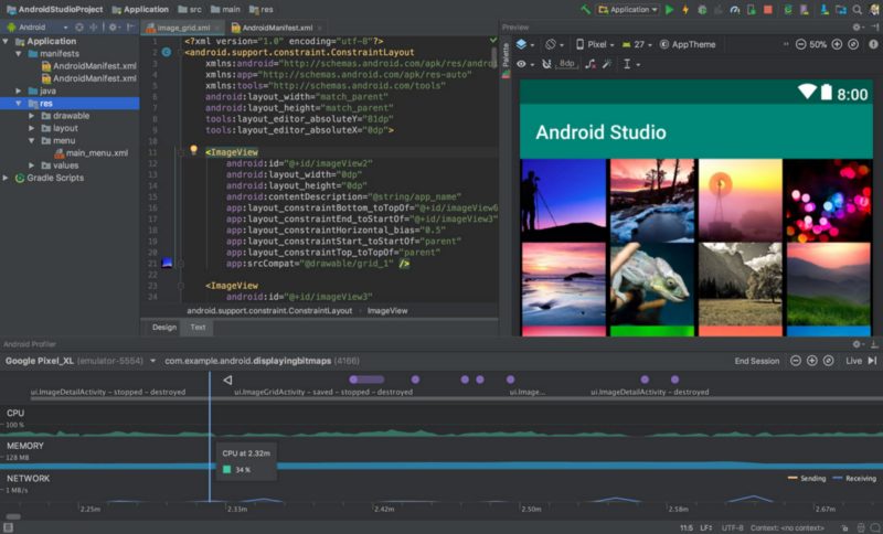 Android Studio interface